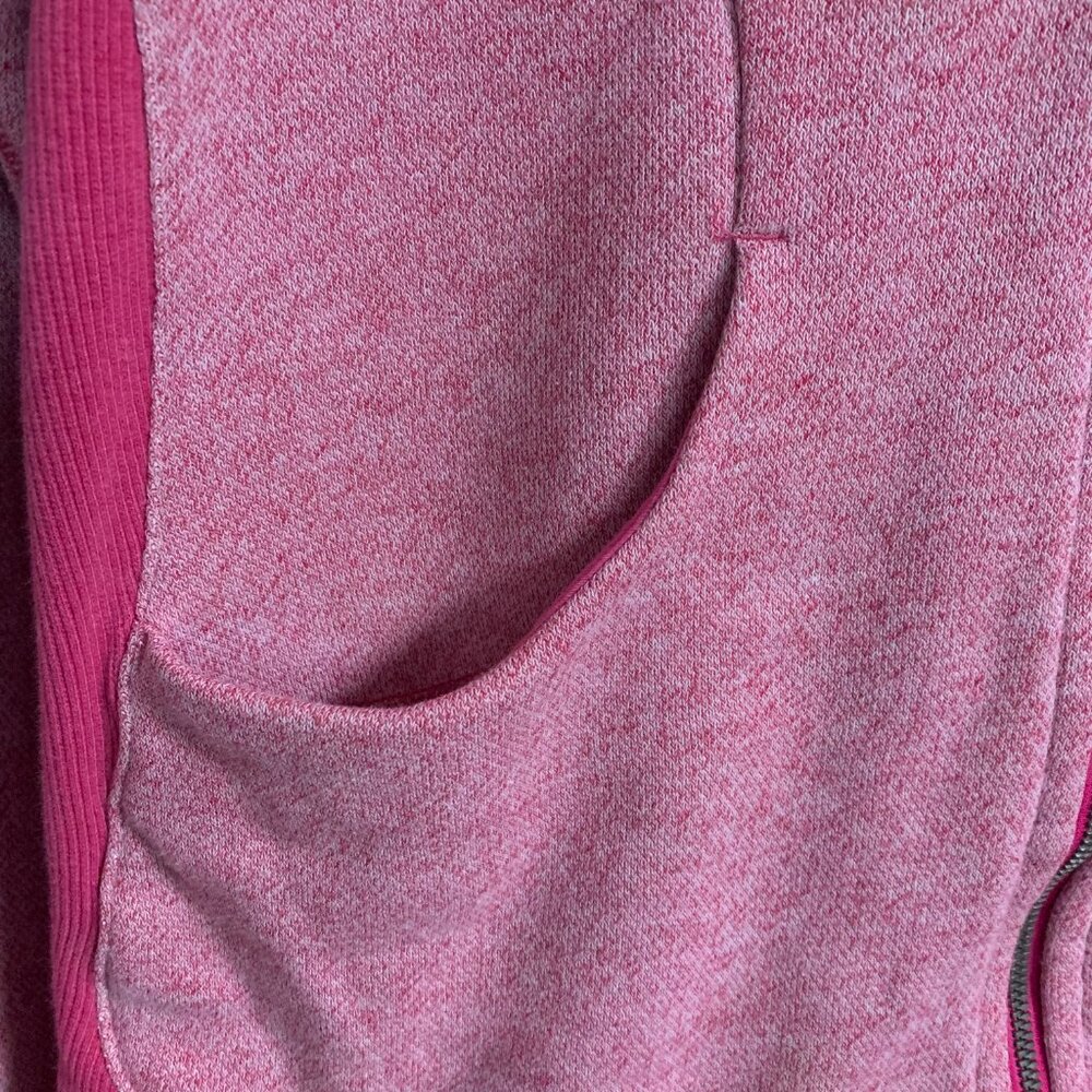 Lululemon On The Daily Hoodie Pink Women's 10 Blended Cotton Full Zip Jacket GUC - Picture 7 of 16
